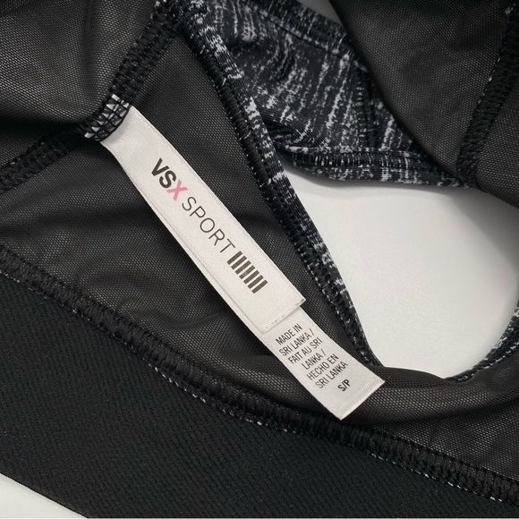 Victoria’s Sport VSX The Player Mesh Logo Band Sports Bra Heathered Grey S - Picture 8 of 13
